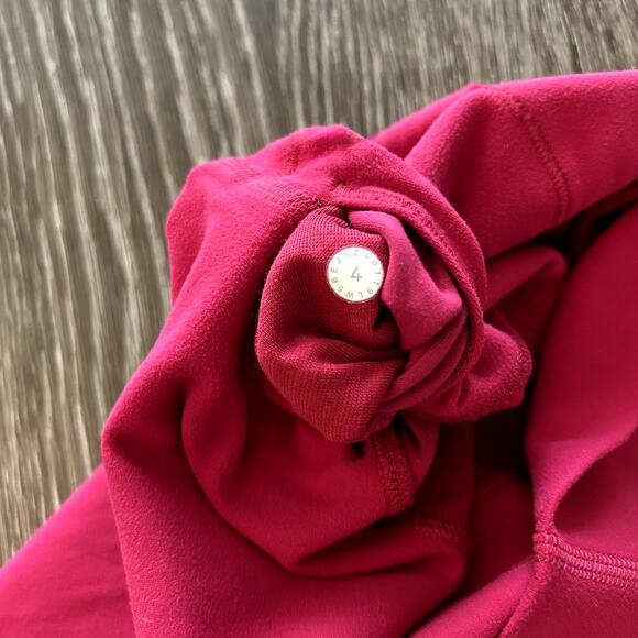 Lululemon Align Pant II 25" in Ruby Red High-Rise Leggings Size 4 EUC Nulu Yoga - Picture 9 of 13